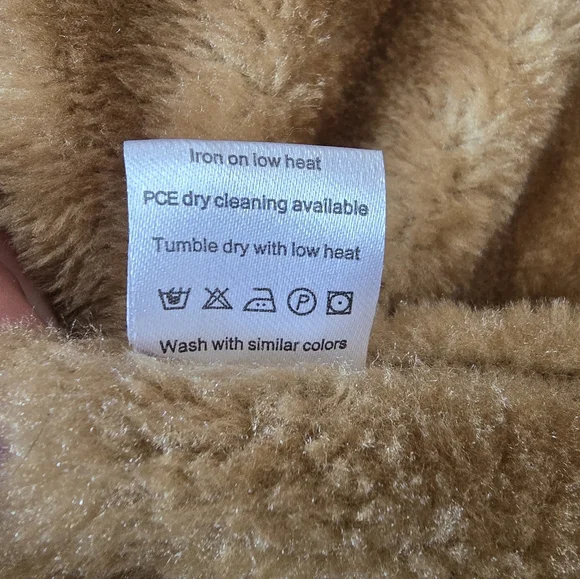 Women's Long Hooded Parka Faux Fur  Distressed Black Denim Statement Jacket - Picture 11 of 15